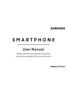 Samsung Galaxy J7 Prime manual. Smartphone Instructions.
